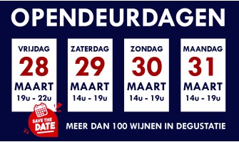 OPENDEURDAGEN<br/><span style='font-weight:normal'>28 tot 31 Maart 2025</span> OPENDEURDAGEN<br/><span style='font-weight:normal'>28 tot 31 Maart 2025</span>