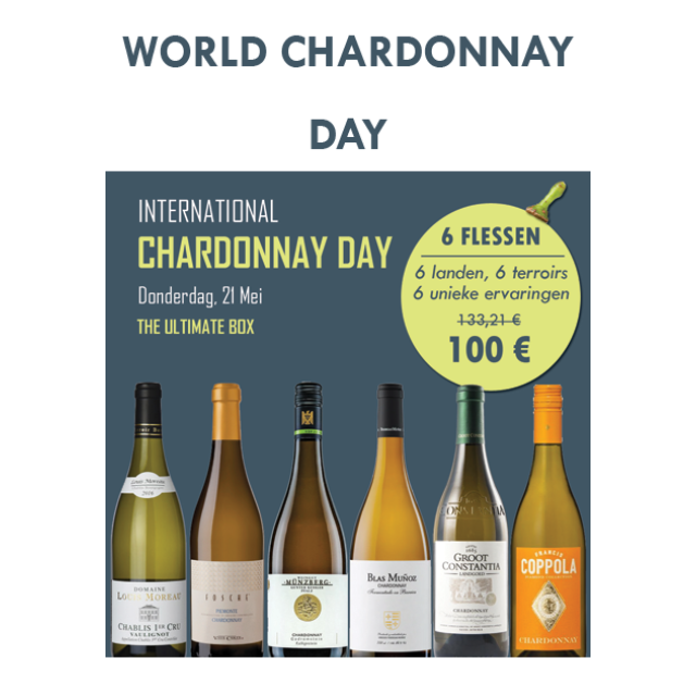 Pakket  : World Chardonnay Day 6 Flessen