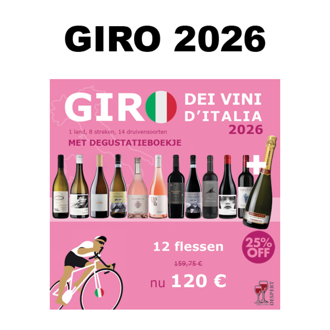 GIRO 2026 : 12 flessen