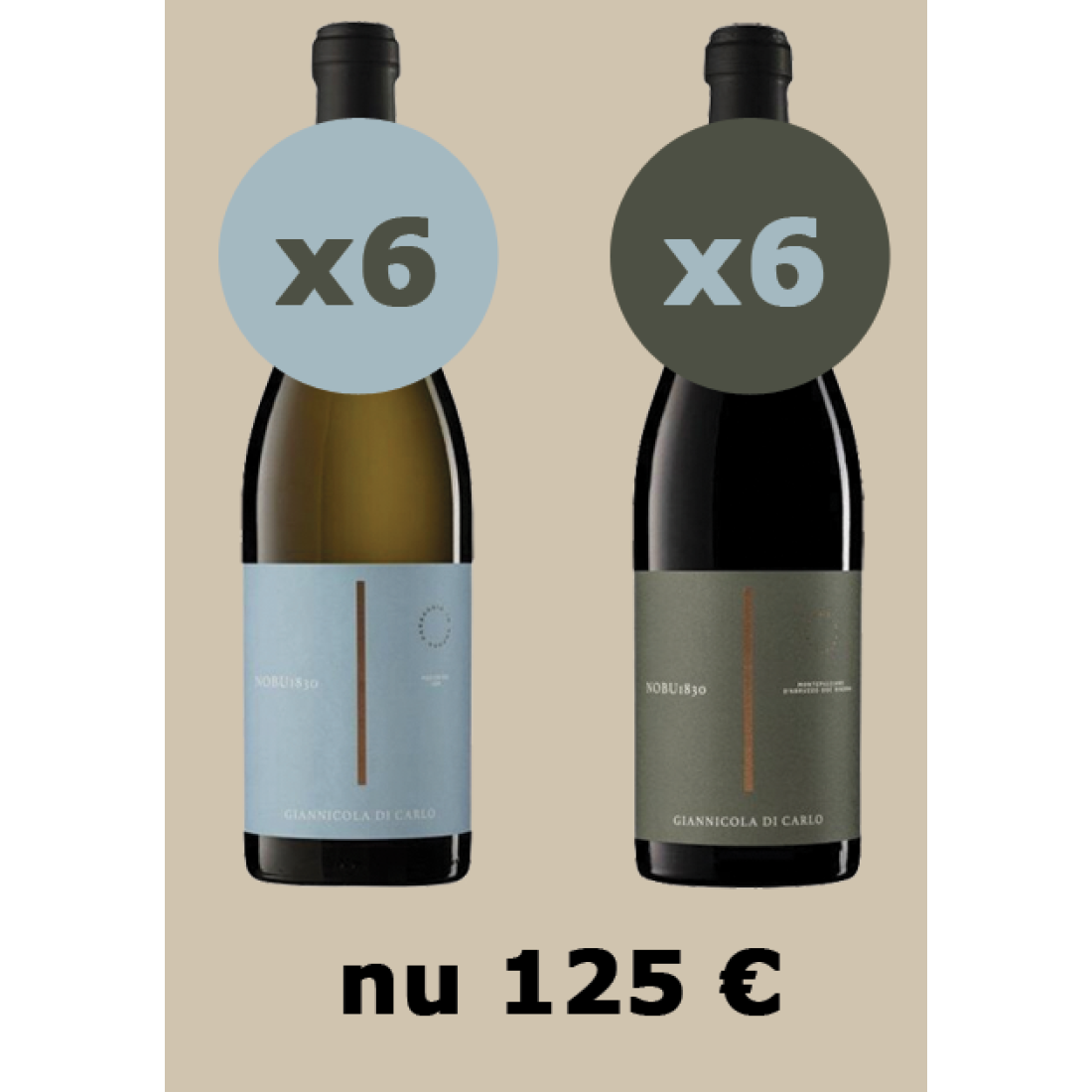 PAKKET VIGNAMADRE NOBU 6 wit + 6 rood