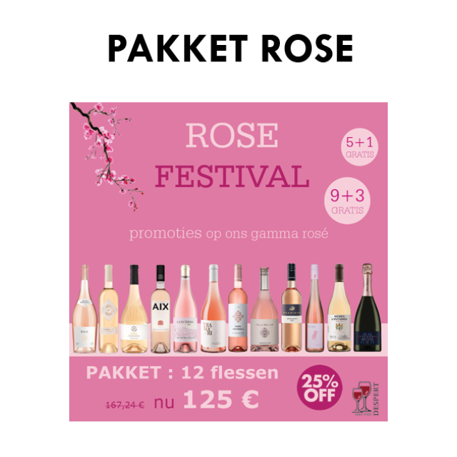 PAKKET ROSE 12 flessen