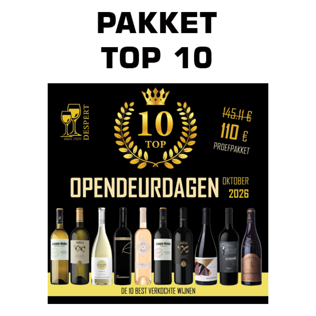 Pakket  : TOP 10 opendeurdagen 2026