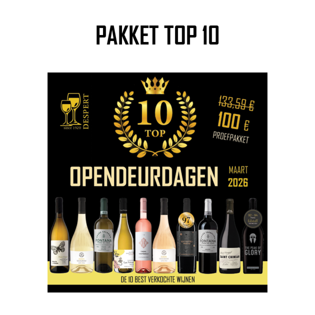 Pakket  : TOP 10 opendeurdagen 2026