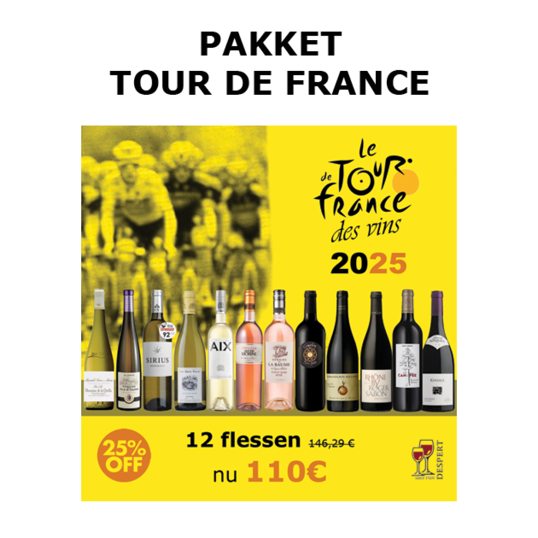 TOUR DE FRANCE 2025 : 12 flessen