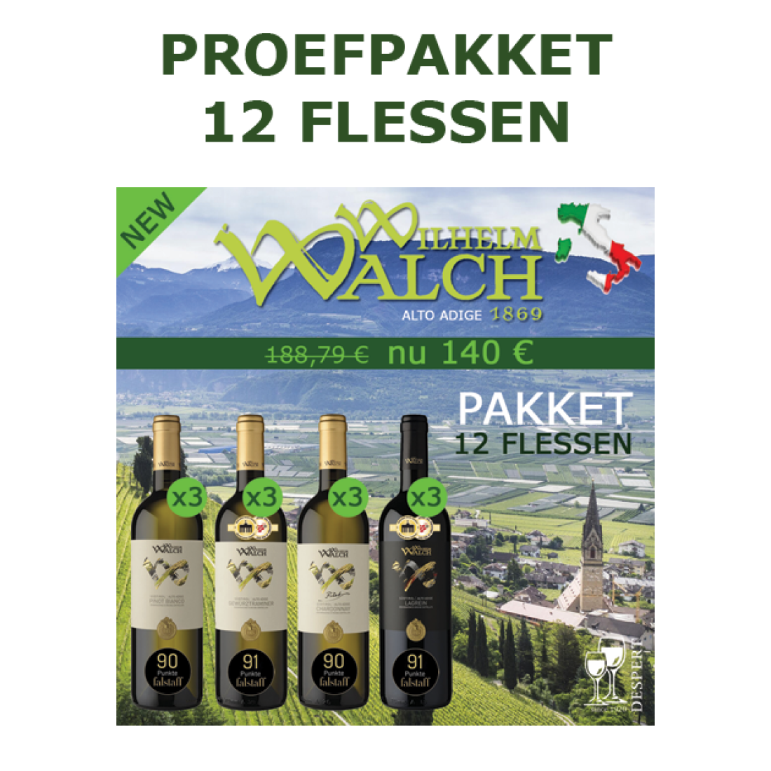 PAKKET WALCH 12 flessen