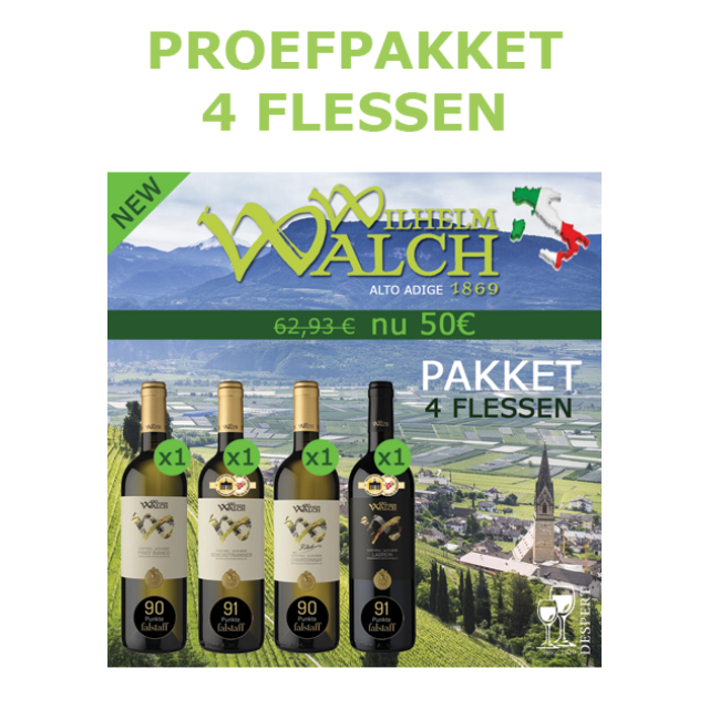 PAKKET WALCH 4 flessen